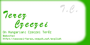 terez czeczei business card